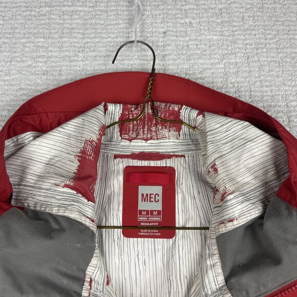 Mountain Equipment Co Op MEC Rain/Wind Shell Jacket Ultralight Hike Red Men M - Picture 8 of 16